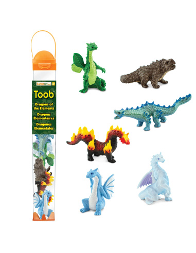 Tube lot de figurines Dragons - Toob Safari 100416