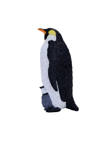 Figurine Manchot Empereur avec Poussin – Animaux Marins | Mojo