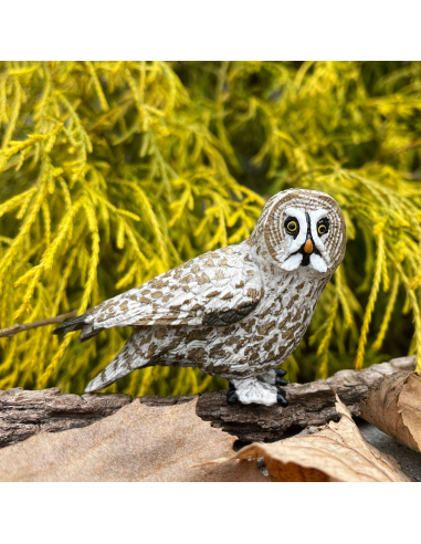 Figurine Chouette Lapone Réaliste | Safari Ltd | Rapaces Nocturnes