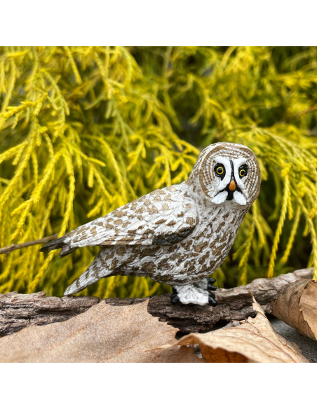 Figurine Chouette Lapone Réaliste | Safari Ltd | Rapaces Nocturnes