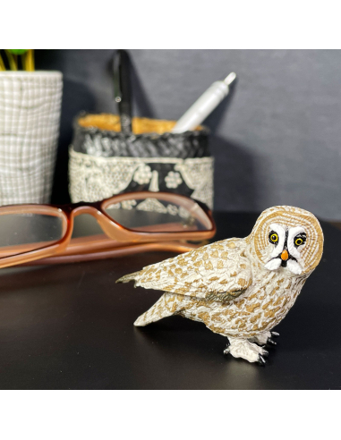 Figurine Chouette Lapone Réaliste | Safari Ltd | Rapaces Nocturnes