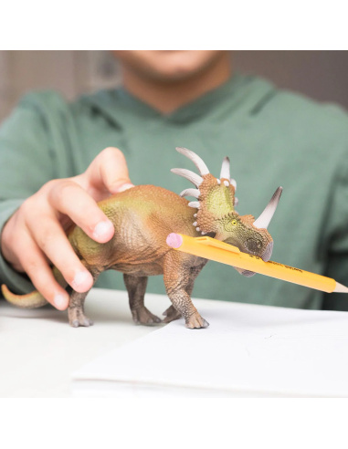 Figurine Triceratops par Schleich - Dinosaure cératopsien du Crétacé