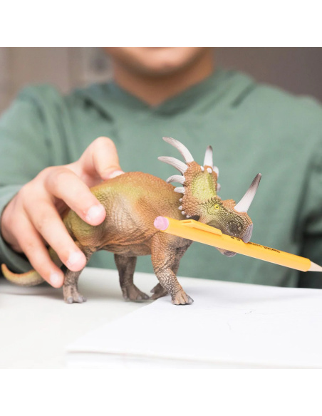 Figurine Triceratops par Schleich - Dinosaure cératopsien du Crétacé