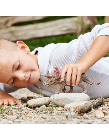 Figurine Triceratops par Schleich - Dinosaure cératopsien du Crétacé