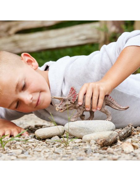 Figurine Triceratops par Schleich - Dinosaure cératopsien du Crétacé