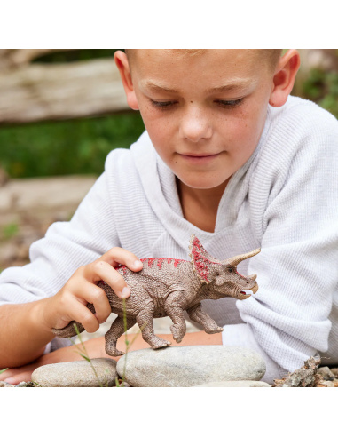 Figurine Triceratops par Schleich - Dinosaure cératopsien du Crétacé
