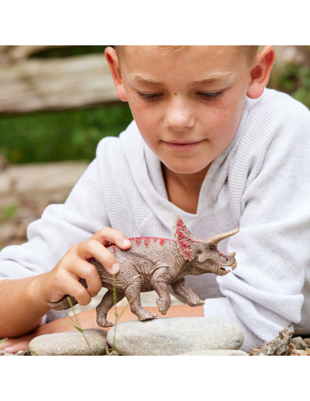 Figurine Triceratops par Schleich - Dinosaure cératopsien du Crétacé