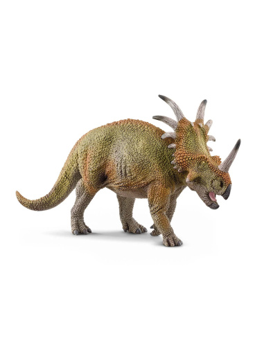 Figurine Styracosaurus par Schleich - Dinosaure cératopsidé du Crétacé