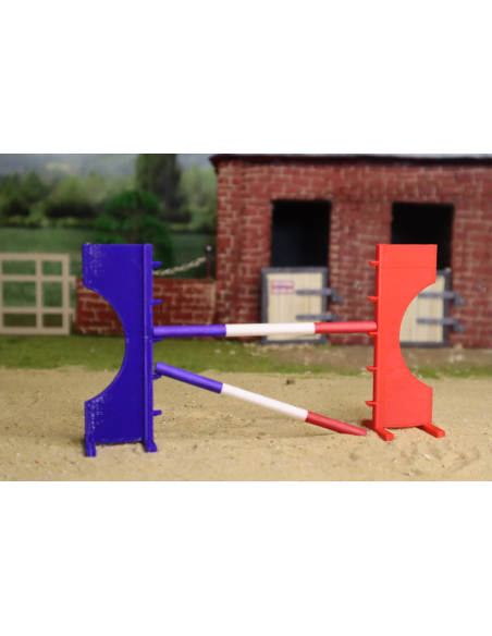 Chandeliers France - Obstacle Équestre Miniature Tricolore Schleich