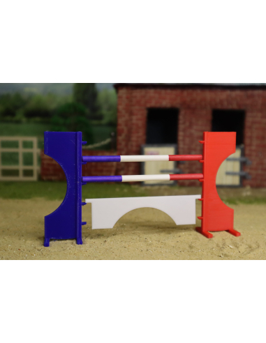 Chandeliers France - Obstacle Équestre Miniature Tricolore Schleich