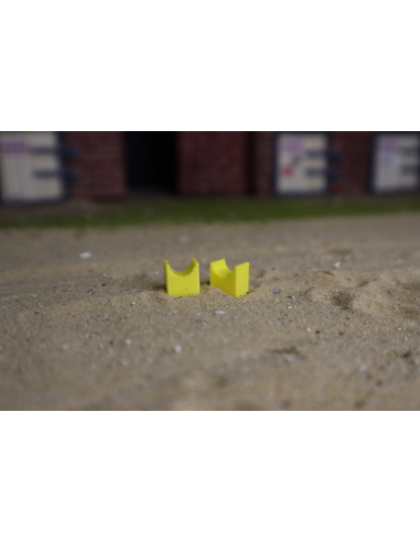 Releveurs de Barre au Sol Jaune pour Entraînement Équestre Miniature - LesMinis