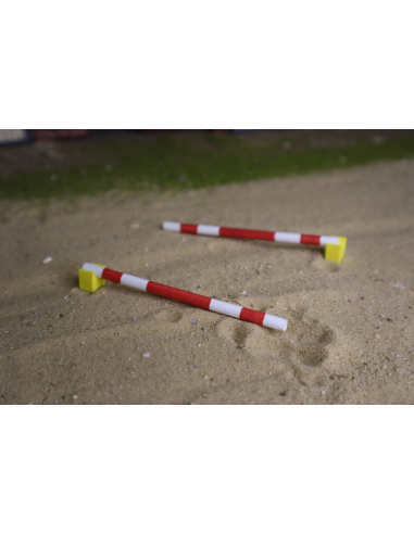 Releveurs de Barre au Sol Jaune pour Entraînement Équestre Miniature - LesMinis
