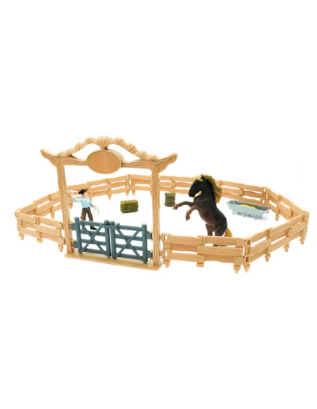 Enclos de Ranch Western avec Cheval et Cowboy – Ferme et Ranch | Mojo