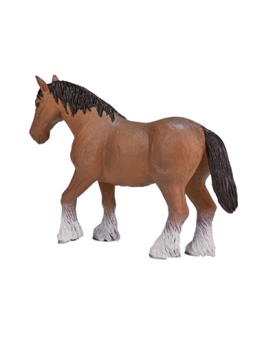 Figurine Cheval Clydesdale marron - Mojo 387070 | Matériel pédagogique | Enrichissement Montessori