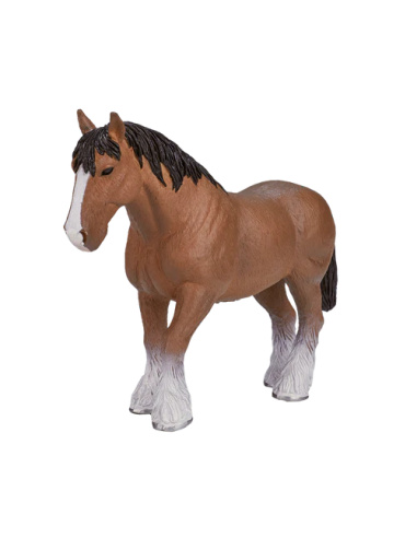 Figurine Cheval Clydesdale marron - Mojo 387070 | Matériel pédagogique | Enrichissement Montessori