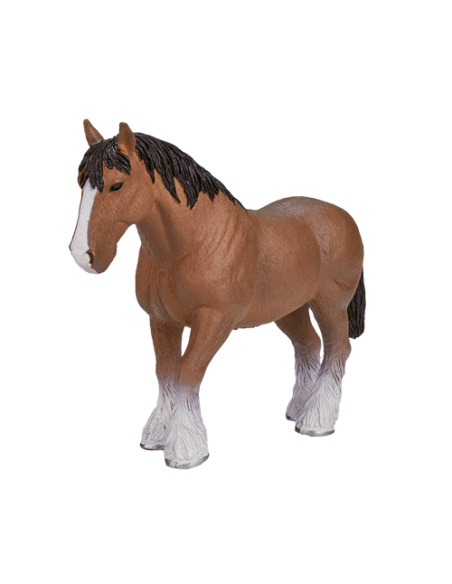 Figurine Cheval Clydesdale marron - Mojo 387070 | Matériel pédagogique | Enrichissement Montessori