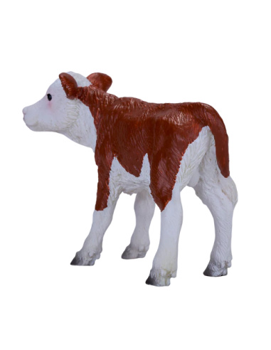 Figurine Veau Hereford – Animaux de la Ferme | Mojo