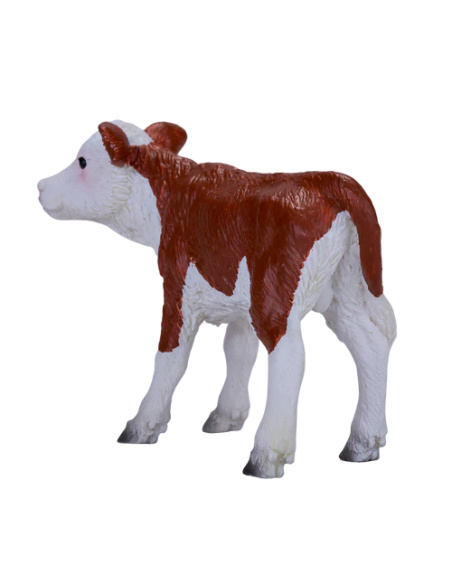 Figurine Veau Hereford – Animaux de la Ferme | Mojo