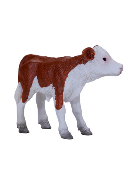 Figurine Veau Hereford – Animaux de la Ferme | Mojo