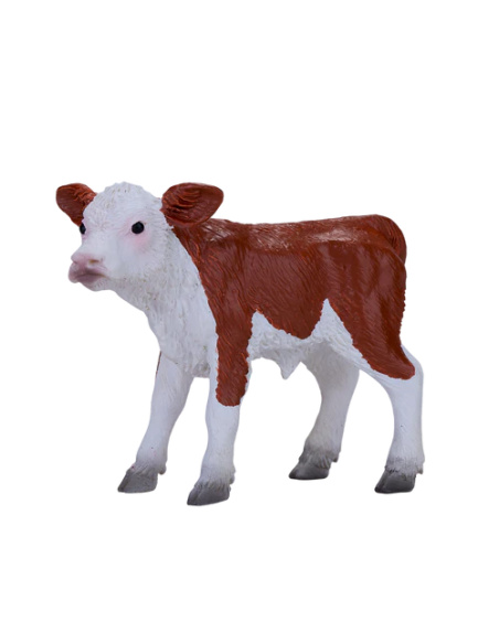 Figurine Veau Hereford – Animaux de la Ferme | Mojo