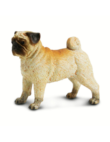 Figurine Chien Carlin Réaliste | Safari Ltd | Animaux Domestiques