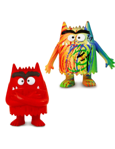 Figurine Monstre Colère tirée de l'album jeunesse La Couleur des Émotions