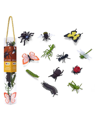 Ensemble Insectes et Araignées Réaliste | Tube MOJO | Découverte Sensorielle