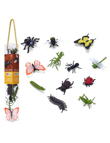 Ensemble Insectes et Araignées Réaliste | Tube MOJO | Découverte Sensorielle