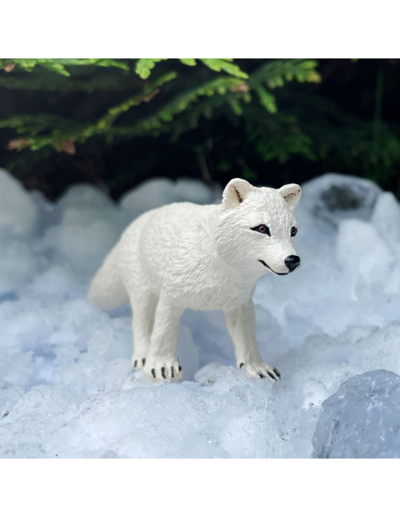 Figurine Renard Arctique Safari Ltd® 100731 - Immersion dans le Monde Polaire
