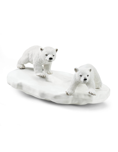 Figurine Glissade en folie des ours polaires Schleich 42531 - Aventure Arctique