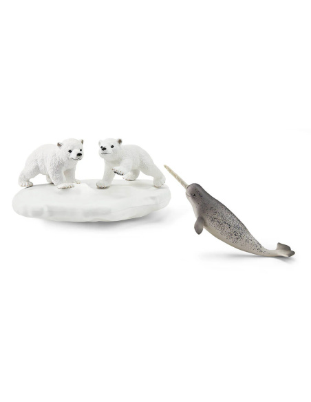 Figurine Glissade en folie des ours polaires Schleich 42531 - Aventure Arctique