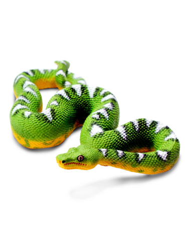 Figurine Boa Émeraude (Corallus caninus) – Reptiles Exotiques | Safari Ltd®