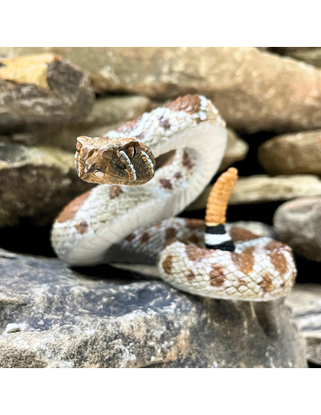 Figurine Crotale Diamantin de l'Ouest Réaliste | Safari Ltd | Animaux Sauvages