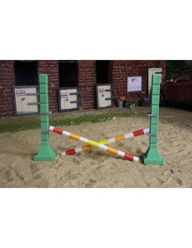 Chandeliers d'Entraînement Orange et Vert pour Figurines Équestres - LesMinis