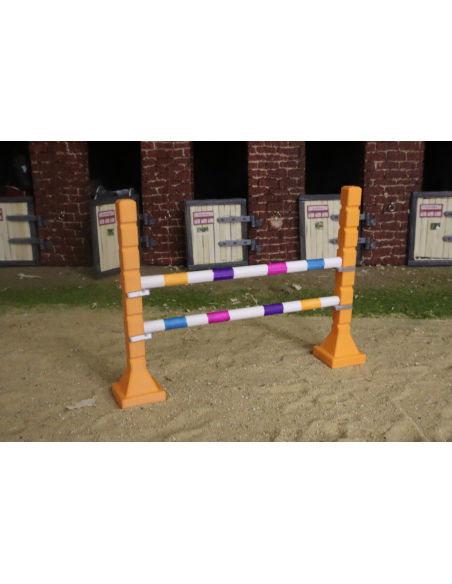 Chandeliers d'Entraînement Orange et Vert pour Figurines Équestres - LesMinis