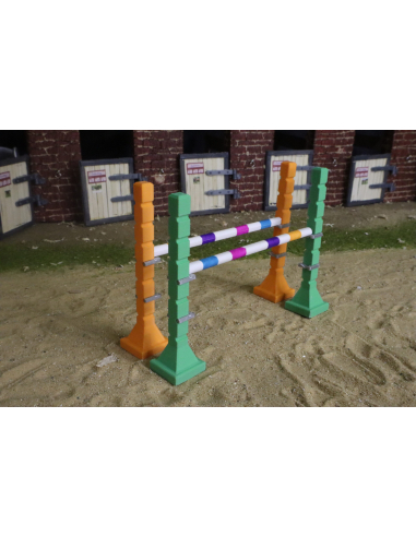 Chandeliers d'Entraînement Orange et Vert pour Figurines Équestres - LesMinis