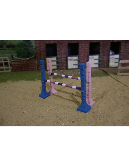 Chandeliers d'Entraînement Rose et Bleu pour Équitation Miniature - LesMinis