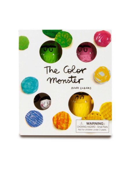 Coffret 4 figurines Le Monstre des Couleurs : Nuna | Jouet Éducatif Émotions | LesMinis.fr