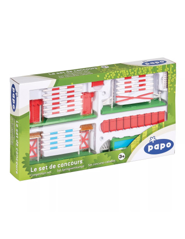 Set de concours équestre Papo – Obstacles CSO miniatures pour chevaux