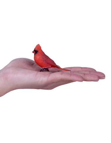 Figurine Cardinal rouge – Mojo – Oiseau nord-américain réaliste