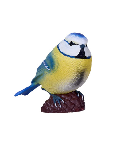 Figurine Mésange bleue – Mojo – Cyanistes caeruleus réaliste