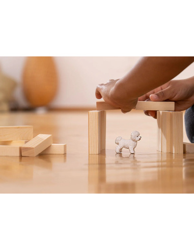 Bichon Frisé Figurine Schleich | Petit Chien Blanc