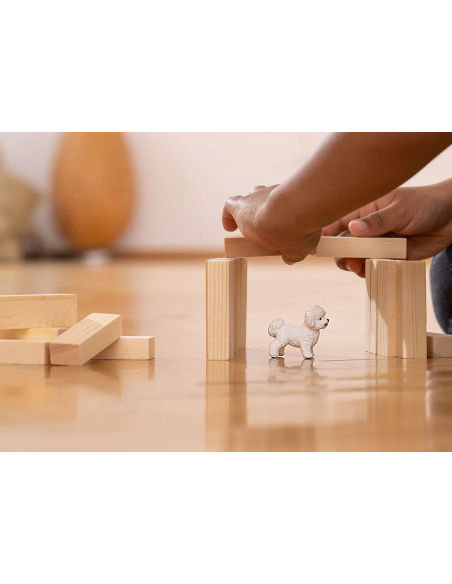 Bichon Frisé Figurine Schleich | Petit Chien Blanc