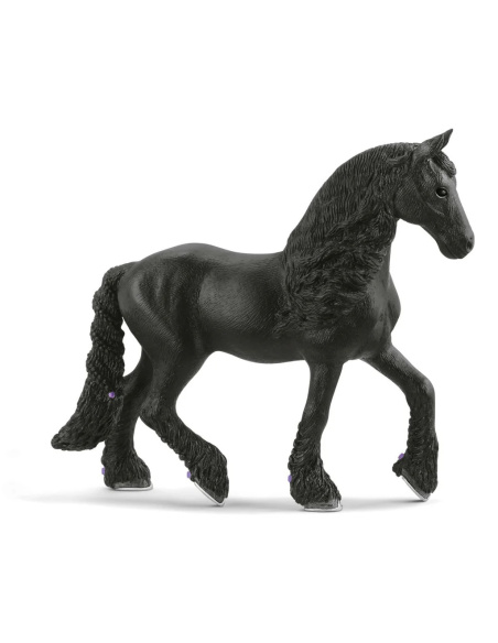 Jument Frison Figurine Schleich | Cheval Noir Élégant