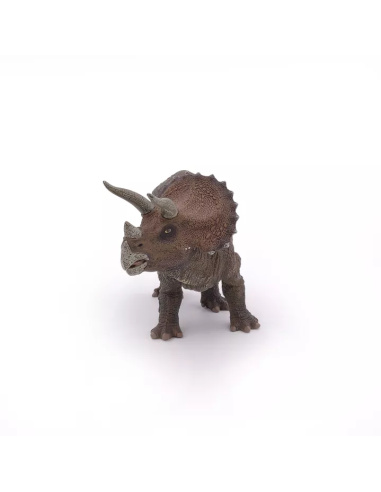 Tricératops Figurine Papo 55002 – Dinosaure Herbivore Corne Bouclier