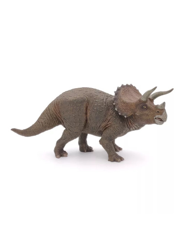 Tricératops Figurine Papo 55002 – Dinosaure Herbivore Corne Bouclier