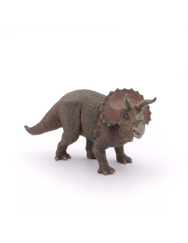 Tricératops Figurine Papo 55002 – Dinosaure Herbivore Corne Bouclier