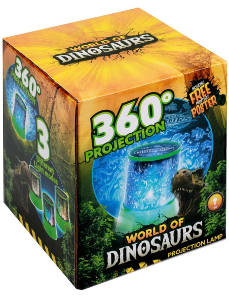 Projecteur Dinosaures 360° - World of Dinosaurs | Jouet Projection Dino