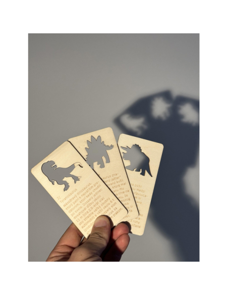 Théâtre d'Ombres Dinosaures - Mini Jeu Projection Cartes Bois