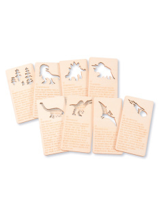Théâtre d'Ombres Dinosaures - Mini Jeu Projection Cartes Bois